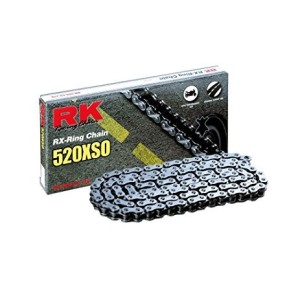 Chain RK step 520 Transmission enduro durable with RX-RING 120 chain links - Black-520XSO.120 | RiMotoShop