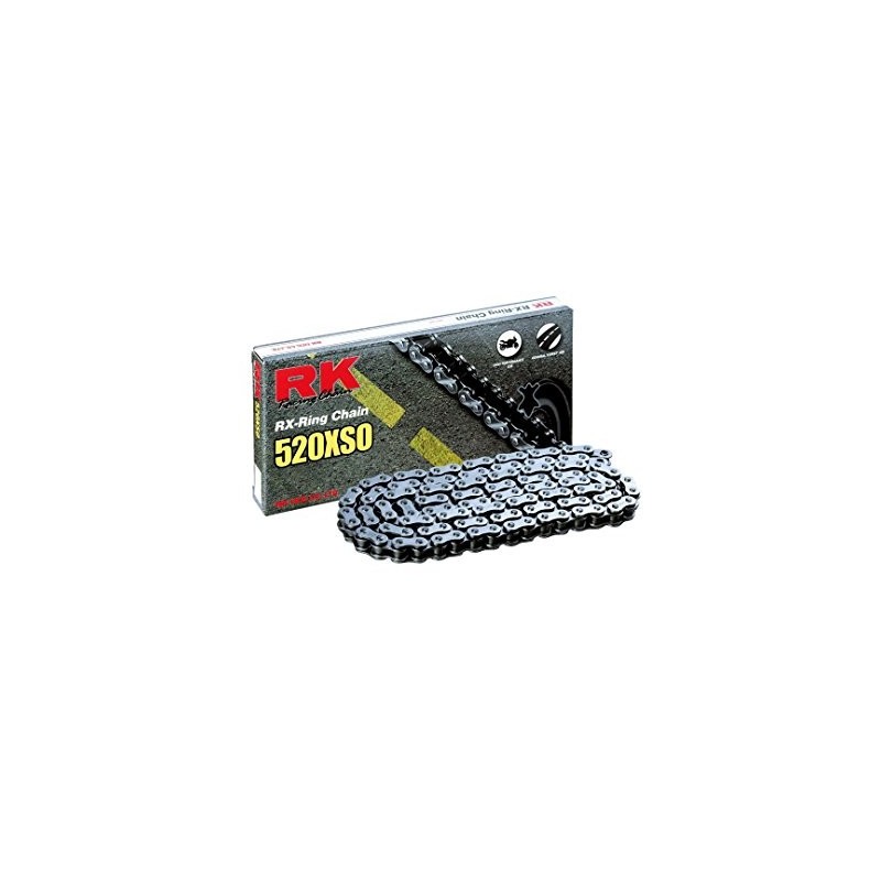cadena RK pasos 520 enduro duratura con RX-RING 120 maglie - nera