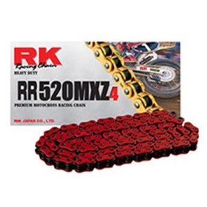 Chain RK step 520 Transmission cross professional without O-RING 120 chain links - Red-NR520MXZ4.120 | RiMotoShop