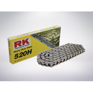cadena RK pasos 520 cross economica sin O-RING 120 maglie - nera