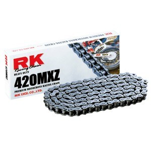 Chain RK step 420 cross professional without O-RING 140 chain links - Black-420MXZ.140 | RiMotoShop