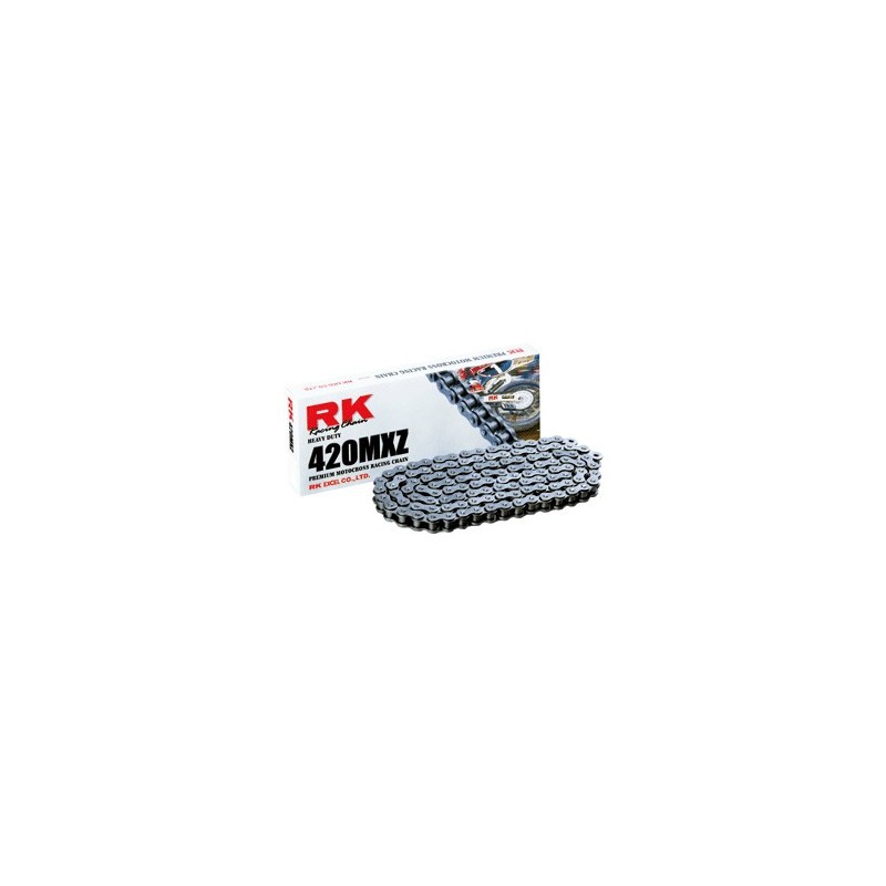 cadena RK pasos 420 cross profesional sin O-RING 140 maglie - nera
