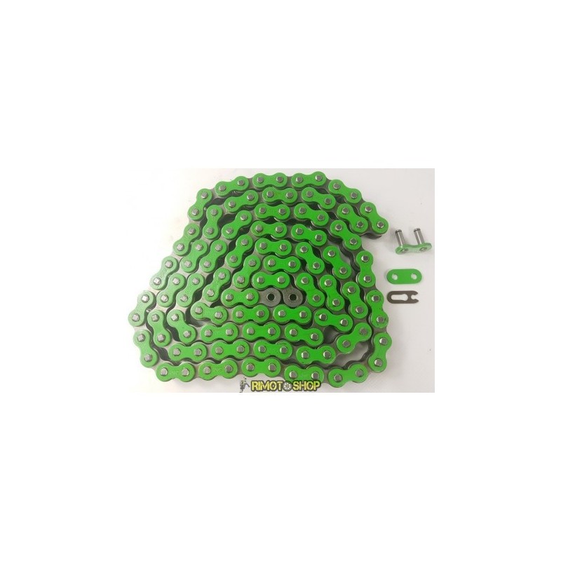 Catena MX Chain 520 enduro con RX-RING 120 maglie - verde-EC520ENV.120|RiMotoShop