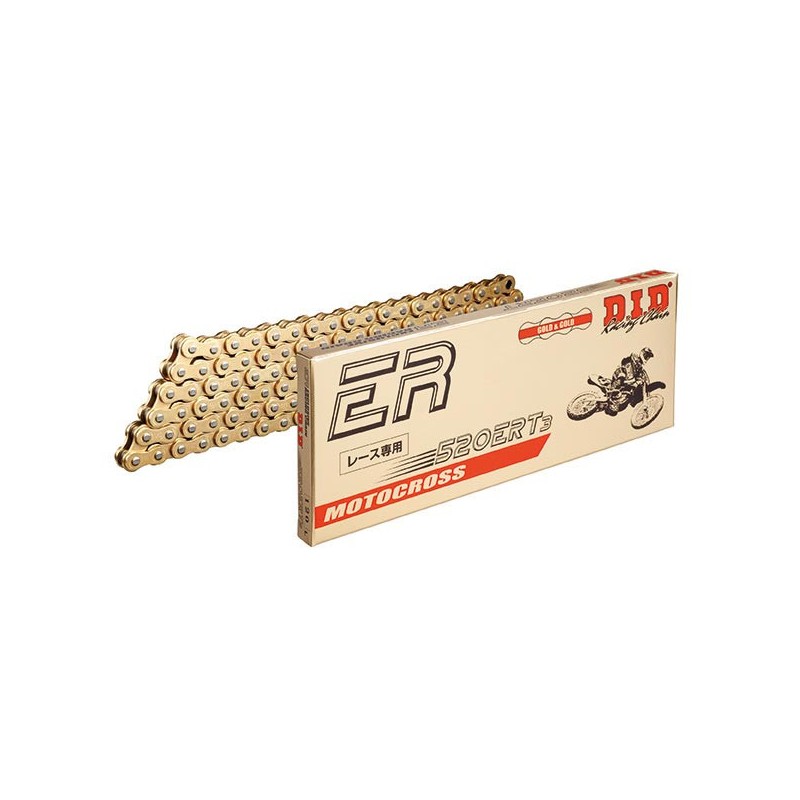 cadena DID pasos 520 cross profesional sin O-RING 120 maglie - oro