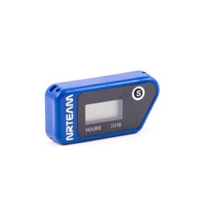 Compteur d'heures wireless universel bleu-CNTR.B-RiMotoShop