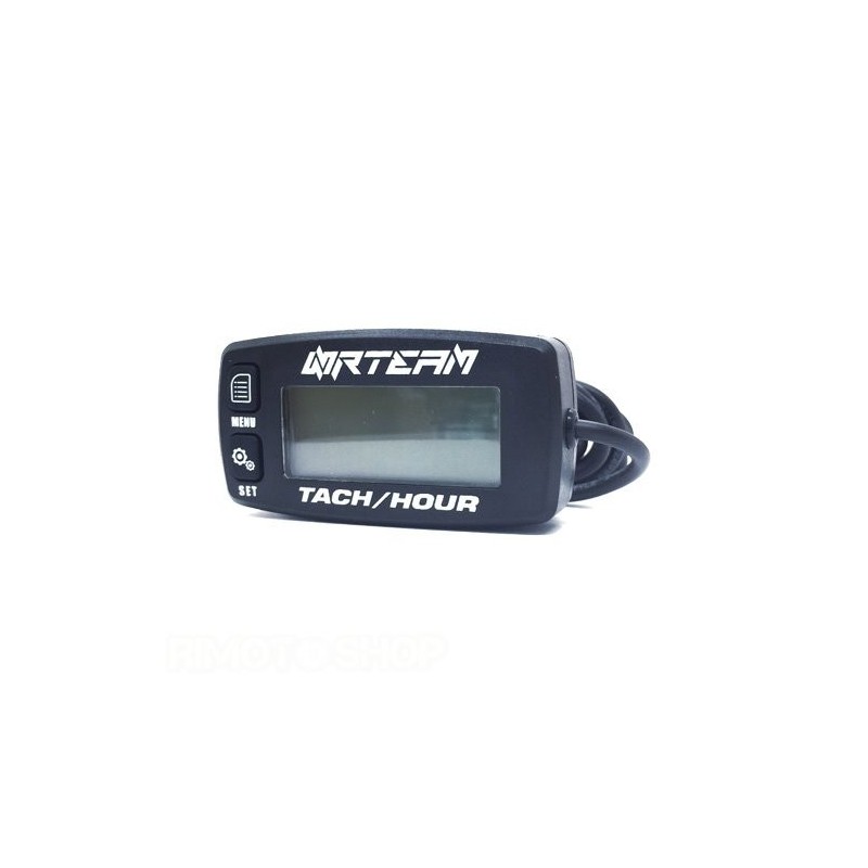 Universal induction hour meter and tachometer black-STRZC | RiMotoShop