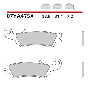 Brembo Fantic 125 XE 2021-2022 front brake pads-07YA47 | RiMotoShop