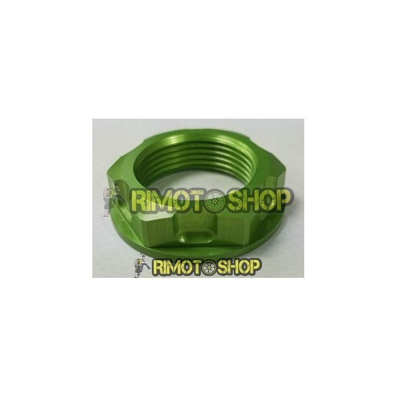 Kawasaki KX 250 04-08 Écrou plaque di direction vert-DS88.0004V-RiMotoShop