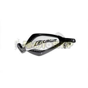 Cubre manos P4 negro-BIANCO (KIT MONTAGGIO ESCLUSO) SUPERMOTO