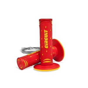 GRIPS JUPITER red-white MOTOCROSS ENDURO-507068 | RiMotoShop