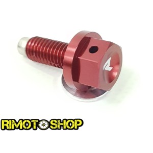 Magnetic oil drain plug Suzuki RMZ 250 (13-17) red-DS89.1005R | RiMotoShop