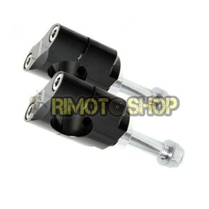 Kit montaje de elevador de manillar 28.6 mm bassi neri