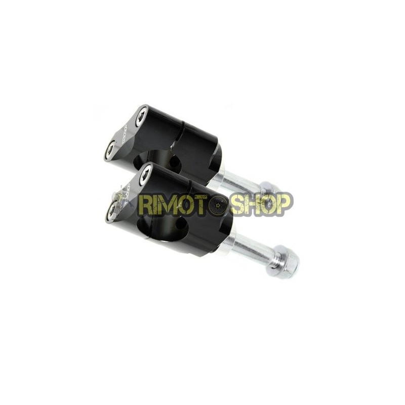 Kit montaje de elevador de manillar 28.6 mm bassi neri