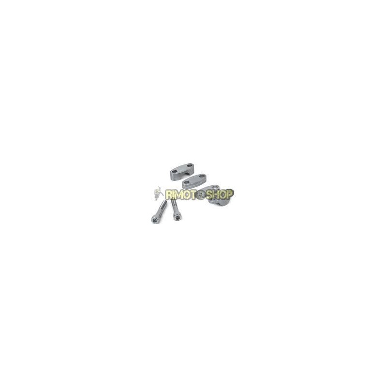 Kit rialzi per manubrio 28.6 mm grigi