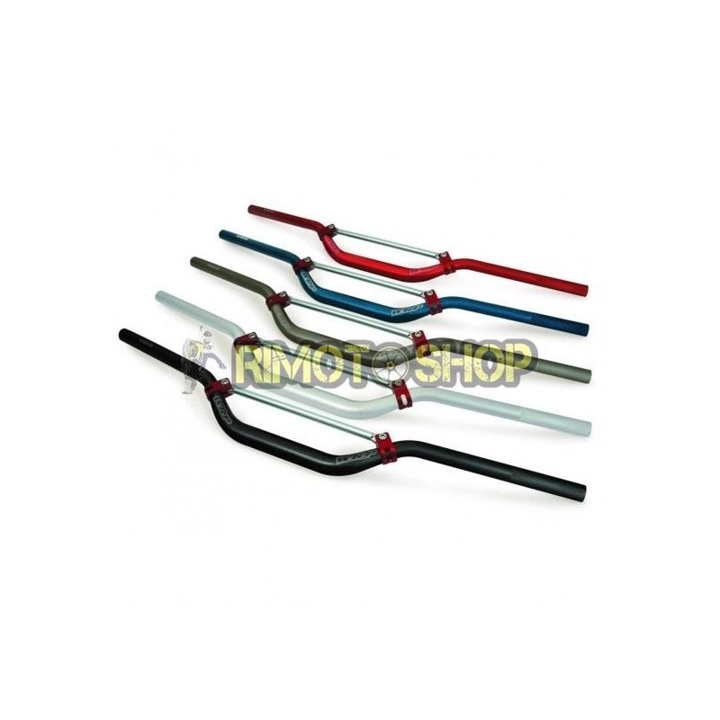 Manubrio 28.6 mm TAPER-X GP replica piega media nero-WD-9203-014|RiMotoShop