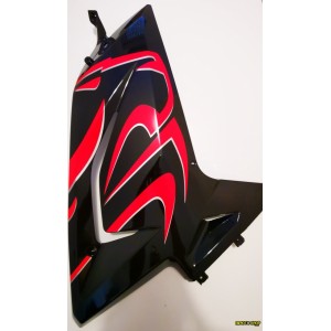 CARENA SUPERIORE DX NERO + ADESIVO APRILIA RS 125 2006-2010