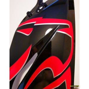 SIDE PANEL UPPER RH BLACK + STICKER APRILIA RS 125-AP8184763 | RiMotoShop