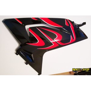SIDE PANEL UPPER RH BLACK + STICKER APRILIA RS 125-AP8184763 | RiMotoShop