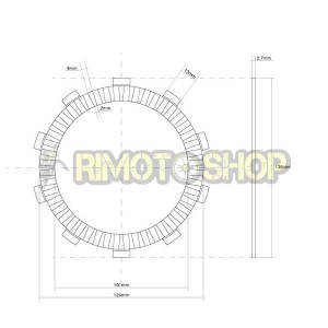 HONDA CBR R 300 14/15 Clutch discs Garnished kit-7450052-RiMotoShop