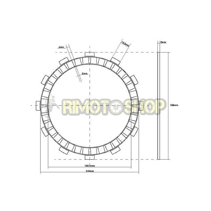 KAWASAKI 650 KLE Versys 15 clutch discs set Garnish OEM-7450002 | RiMotoShop