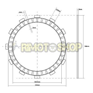 KAWASAKI 750 Z LTD Twin 83/85 Kit Dischi frizione Guarniti OEM-7450003|RiMotoShop