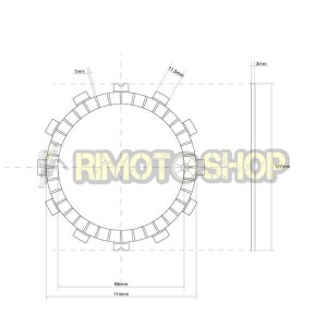 KAWASAKI 125 KLX L 03/06 Kit disques d'embrayage garnie OEM-7450045-RiMotoShop