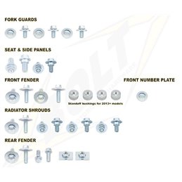 kit full plastic fastener Bolt Kawasaki Kx 125 2003-2008