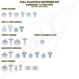 kit full plastic fastener Bolt Kawasaki Kx 125 2003-2008