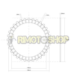 SUZUKI 1100 GSX G 91/94 clutch discs set Garnish OEM-7450112 | RiMotoShop
