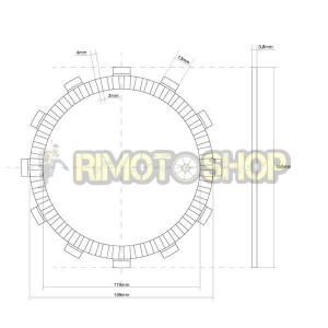 HONDA 1000 CBF 06/13 Kit disques d'embrayage garnie OEM-7450123-RiMotoShop