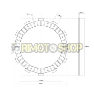 HONDA 1000 CB R 08/15 clutch discs set Garnish OEM-7450123 | RiMotoShop