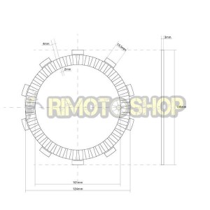 HONDA 919 CBR RR Fireblade (SC28/SC29/SC33) 98/99 Kit disques d'embrayage garnie