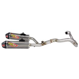 Scarico completo doppio T-6 titanio/carbonio Honda CRF450R