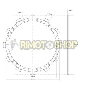 Yamaha 1000 YZF R1 00/01 kit Discos de embrague Fiber OEM