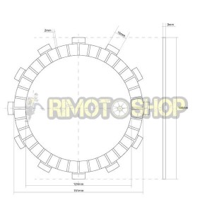 YAMAHA 1000 YZF R1 02/03 clutch discs set Garnish OEM-7450165 | RiMotoShop