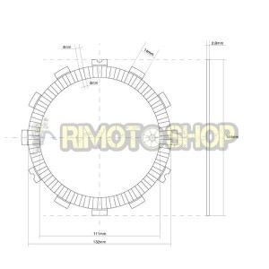 SUZUKI 1000 GSX R 07/08 clutch discs set Garnish OEM-7450176 | RiMotoShop