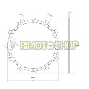 YAMAHA 1000 YZF R1 06 clutch discs set Garnish OEM-7450177 | RiMotoShop