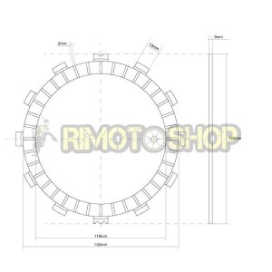 YAMAHA 1000 YZF R1S 06 clutch discs set Garnish OEM-7450177 | RiMotoShop