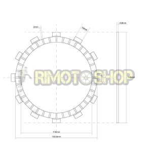 YAMAHA 660 XTZ Ténéré 91/97 Kit Dischi frizione Guarniti OEM-7450181|RiMotoShop