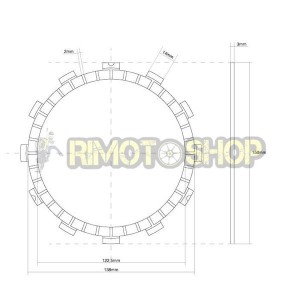 SUZUKI 650 DL V Strom 04/11 clutch discs set Garnish OEM-7450189 | RiMotoShop