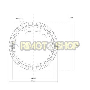 YAMAHA 500 XP T-Max 08/11 clutch discs set Garnish OEM-7450201 | RiMotoShop