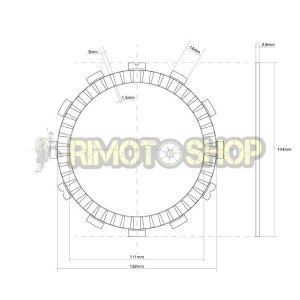 KAWASAKI 750 Z ABS 07/12 Kit Dischi frizione Guarniti + Acciaio OEM-7460008|RiMotoShop