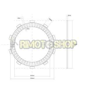 SUZUKI 250 DR-Z 01/07 clutch discs set Garnish + Steel OEM-7460090 | RiMotoShop