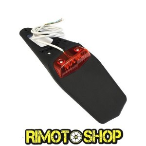 Porta targa OJC led nero ENDURO MOTARD-PTTGLED|RiMotoShop