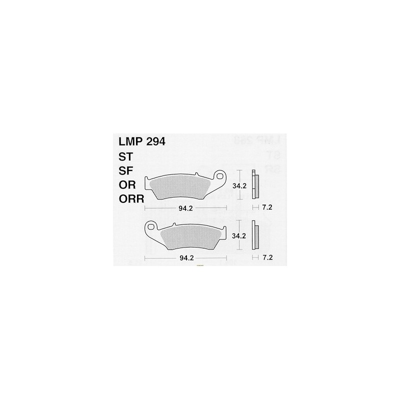 Brake pads AP Beta RR 250 05-09 Front race-LMP294ORR | RiMotoShop