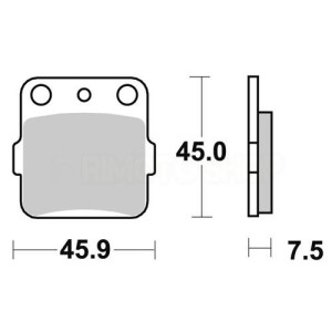 Brake pads AP Honda CR 85 03-07 Front standard-LMP192OR | RiMotoShop