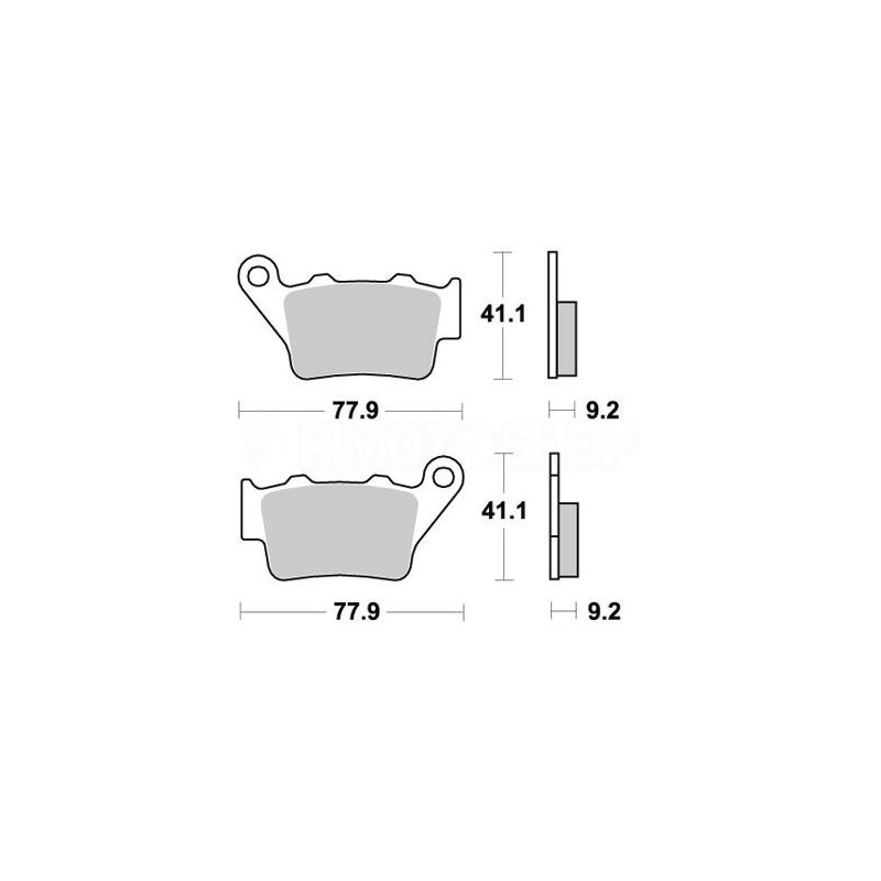 Brake pads AP Husaberg 450 FE 04-08 Rear standard-LMP275OR | RiMotoShop