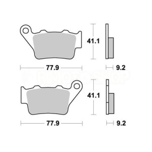 Brake pads AP Husqvarna 125 SMS 99-13 Rear standard-LMP275OR | RiMotoShop