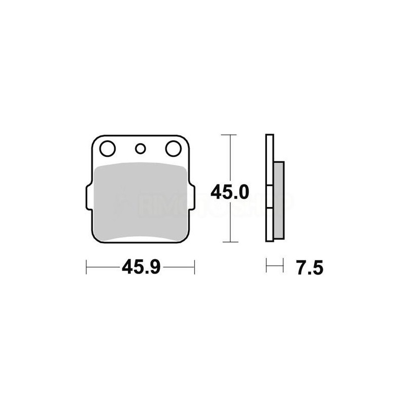 Brake pads AP Kawasaki KX 85 01-18 Rear standard-LMP192OR | RiMotoShop