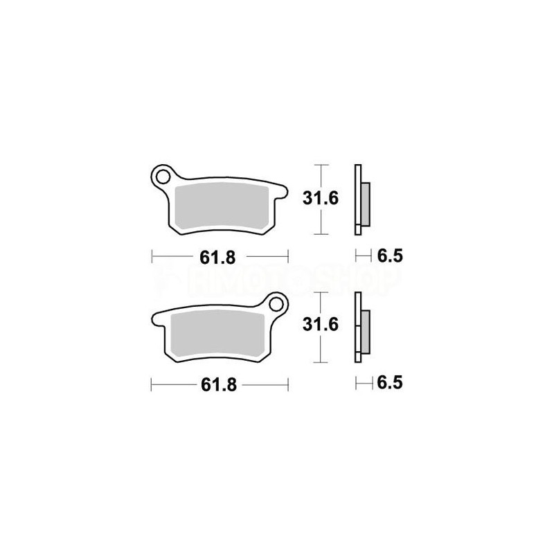 Brake pads AP KTM 85 SX 04-11 Front race-LMP383ORR | RiMotoShop